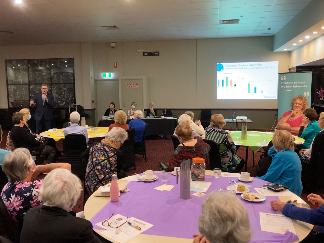 Chris Grice, General Manager, National Seniors Australia - guest speaker at August 2021 Coorparoo Branch Meeting