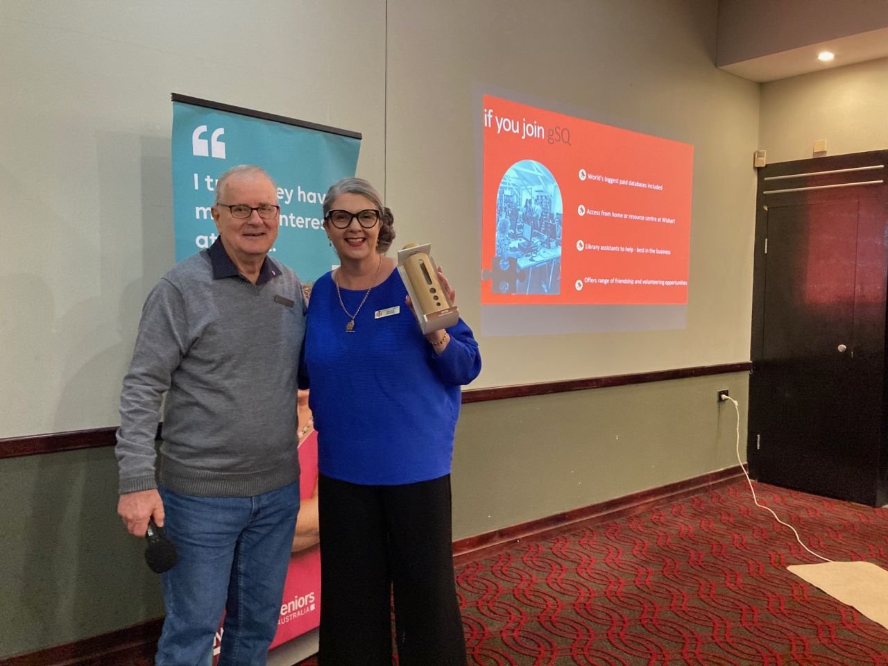 Sally Romano from Genealogy Queensland as guest speaker at August 2023 meeting