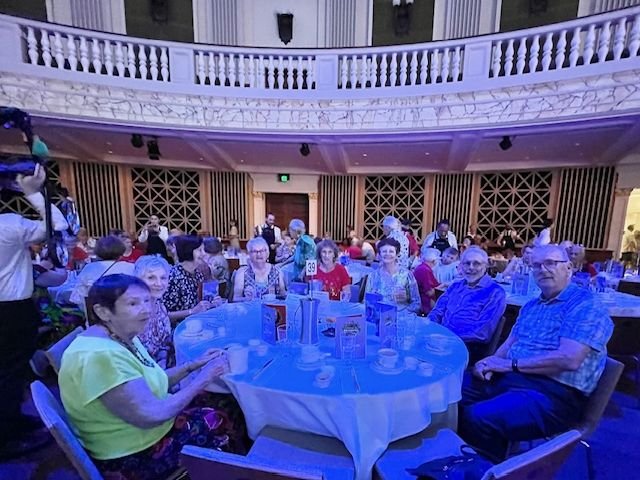 Members and guests enjoyed the Lord Mayor's Seniors Christmas Party at the Brisbane City Hall in December 2023