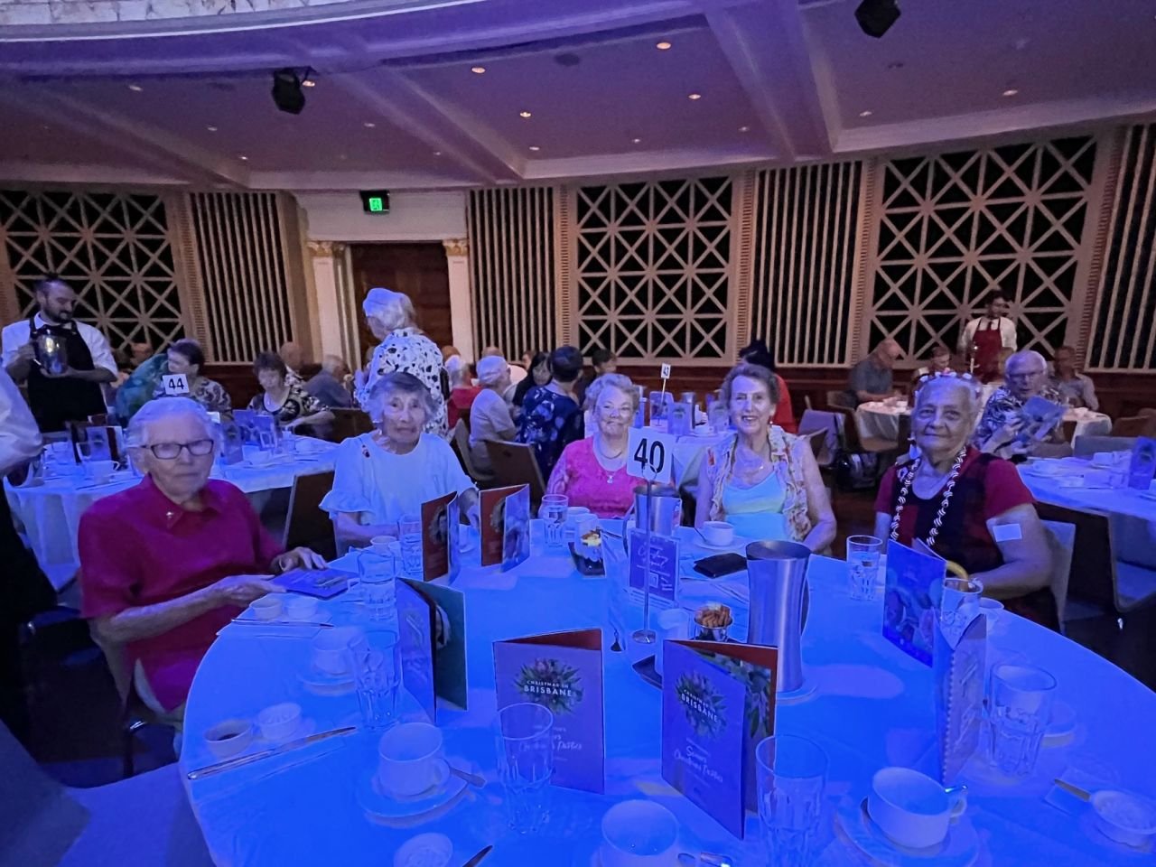 Members and guests enjoyed the Lord Mayor's Seniors Christmas Party at the Brisbane City Hall in December 2023