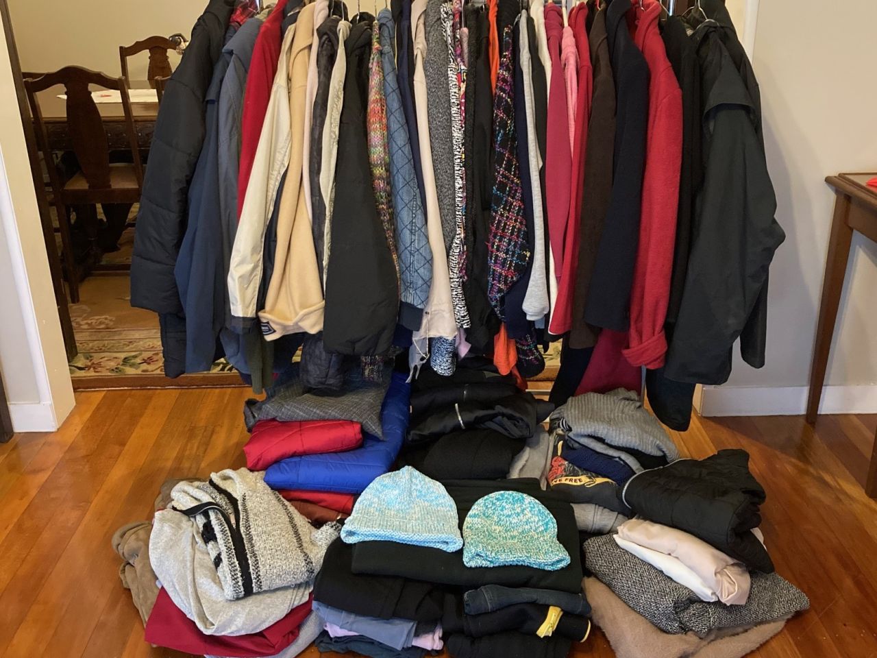 July 2023 - generous donations for the Winter Coat Drive from Forest Lake branch members