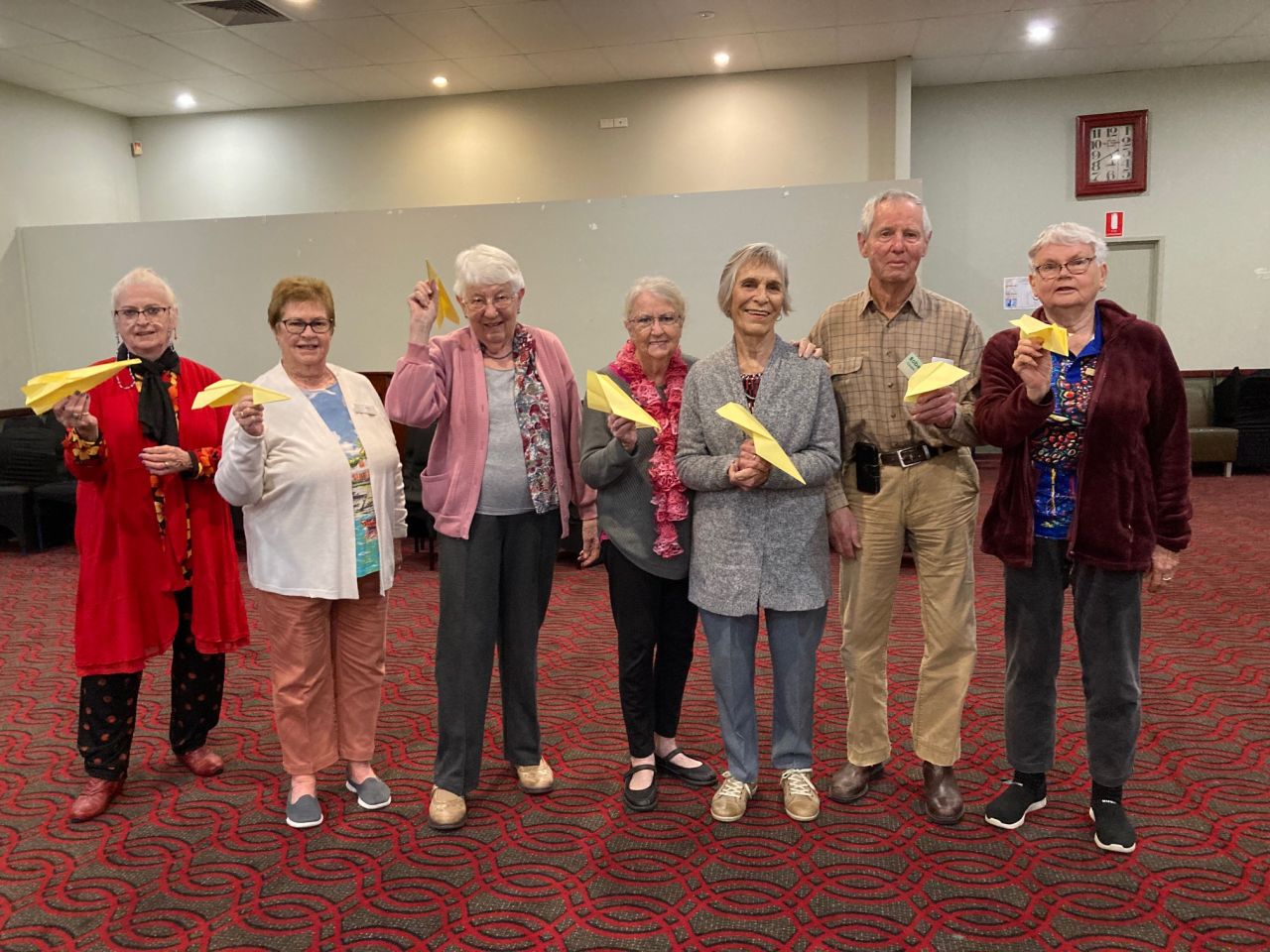 June 2023 meeting - winners of the paper plane throwing competition