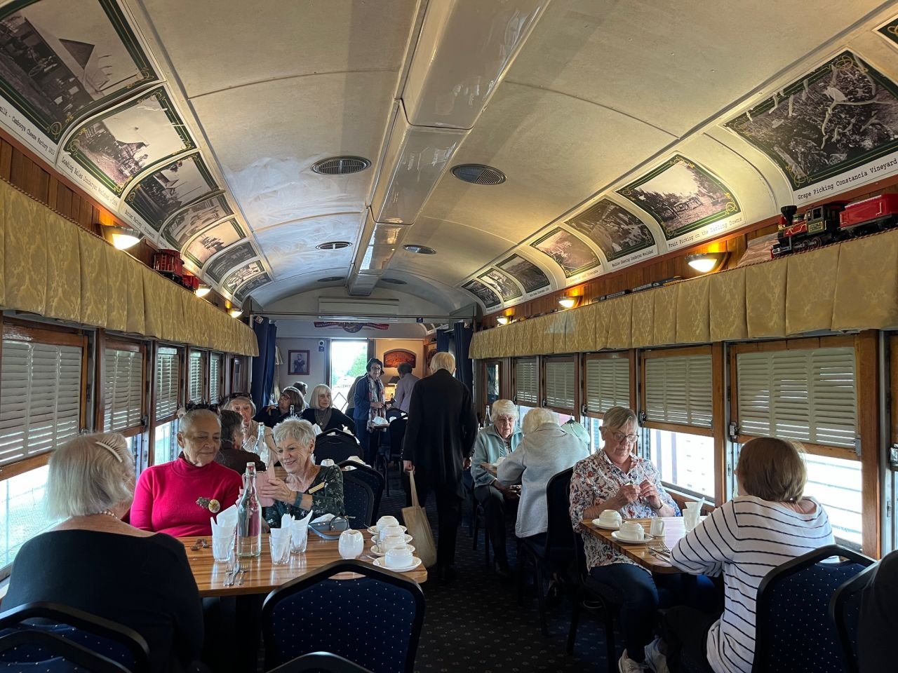 Members & guests enjoyed a visit to the DownsSteam Museum in Toowoomba in May 2024 followed by lunch in a dining car