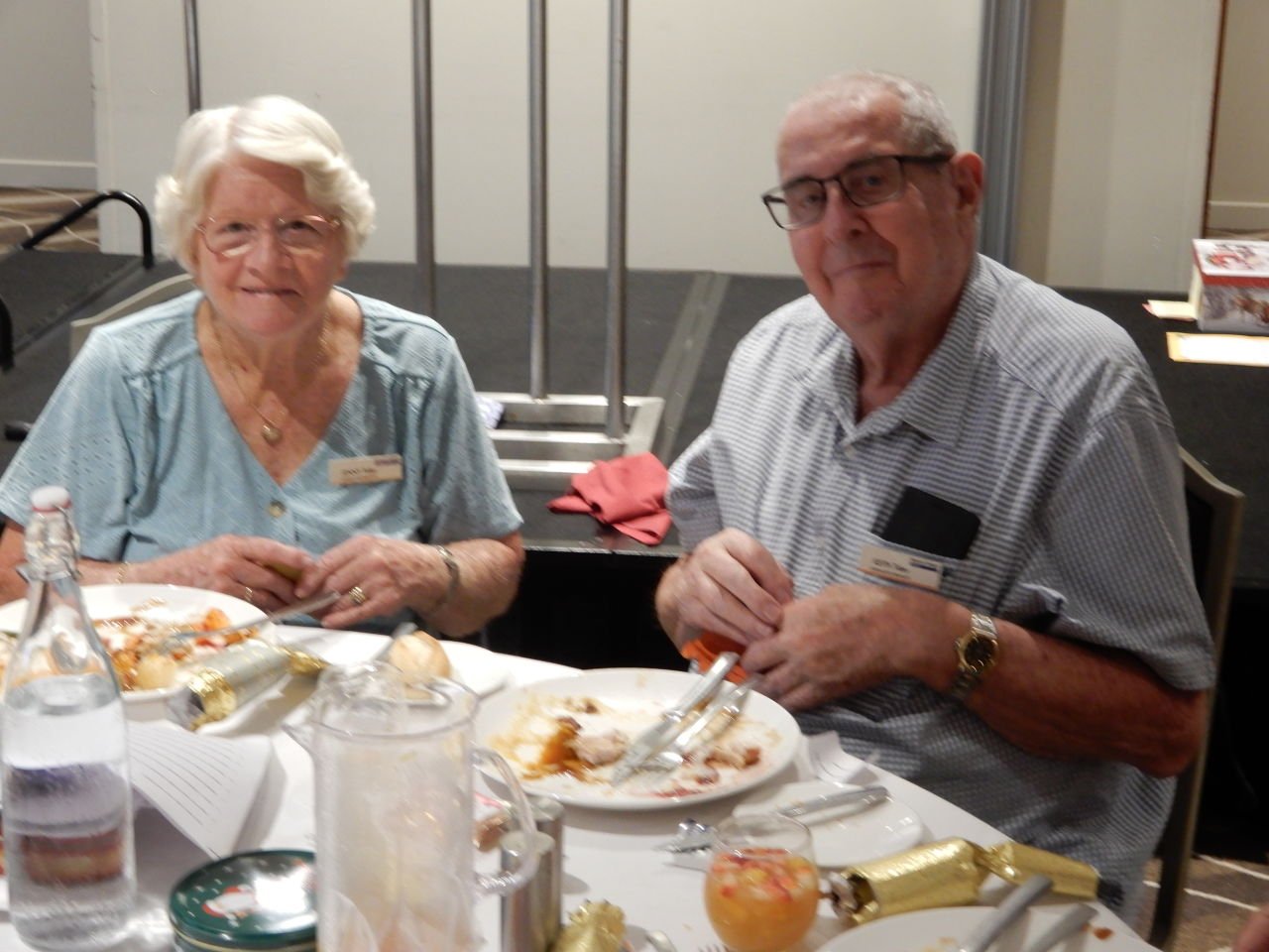 Our President and Husband enjoying lunch at the Kedron Wavel Services Club