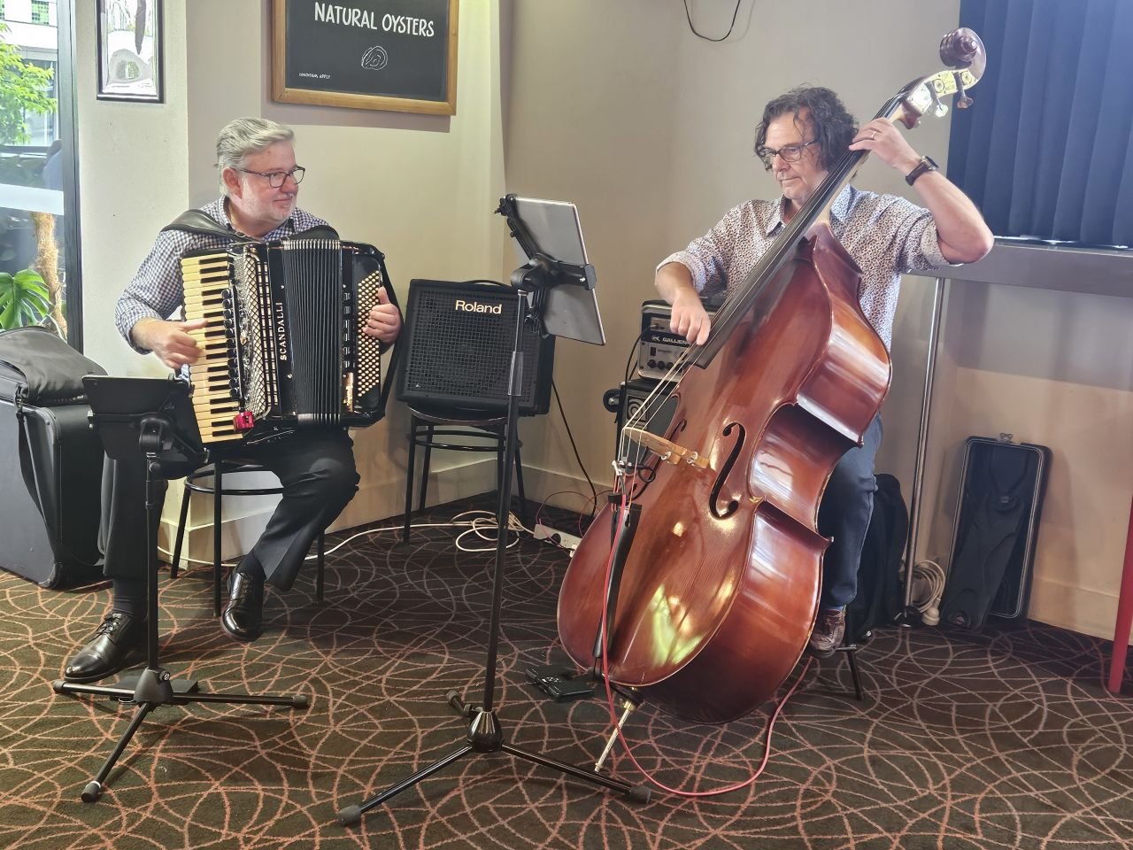 General Meeting 1st April 2026
Brilliant musicians John Simmers and Bradley Voltz. A world-class performance!
