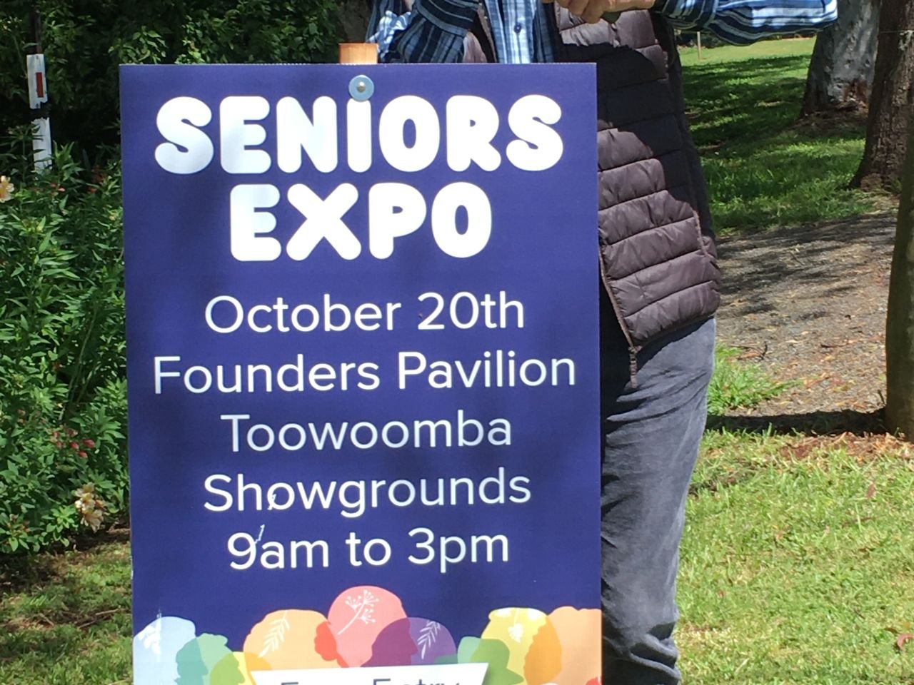 Core flutes promoting Seniors EXPO Toowoomba 2022 now to be seen around Toowoomba.
