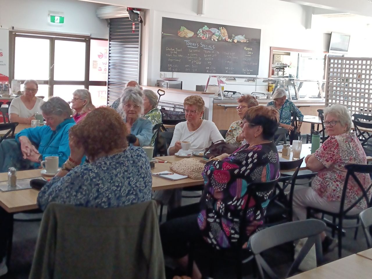 Thanks so much to Childers Artspace Gallery Director, Rebecca McDuff and Childers Library Co-ordinator Kim Green for their entertaining and informative session at the Branch's October catch up today.

Attendees were surprised to discover just how much hap