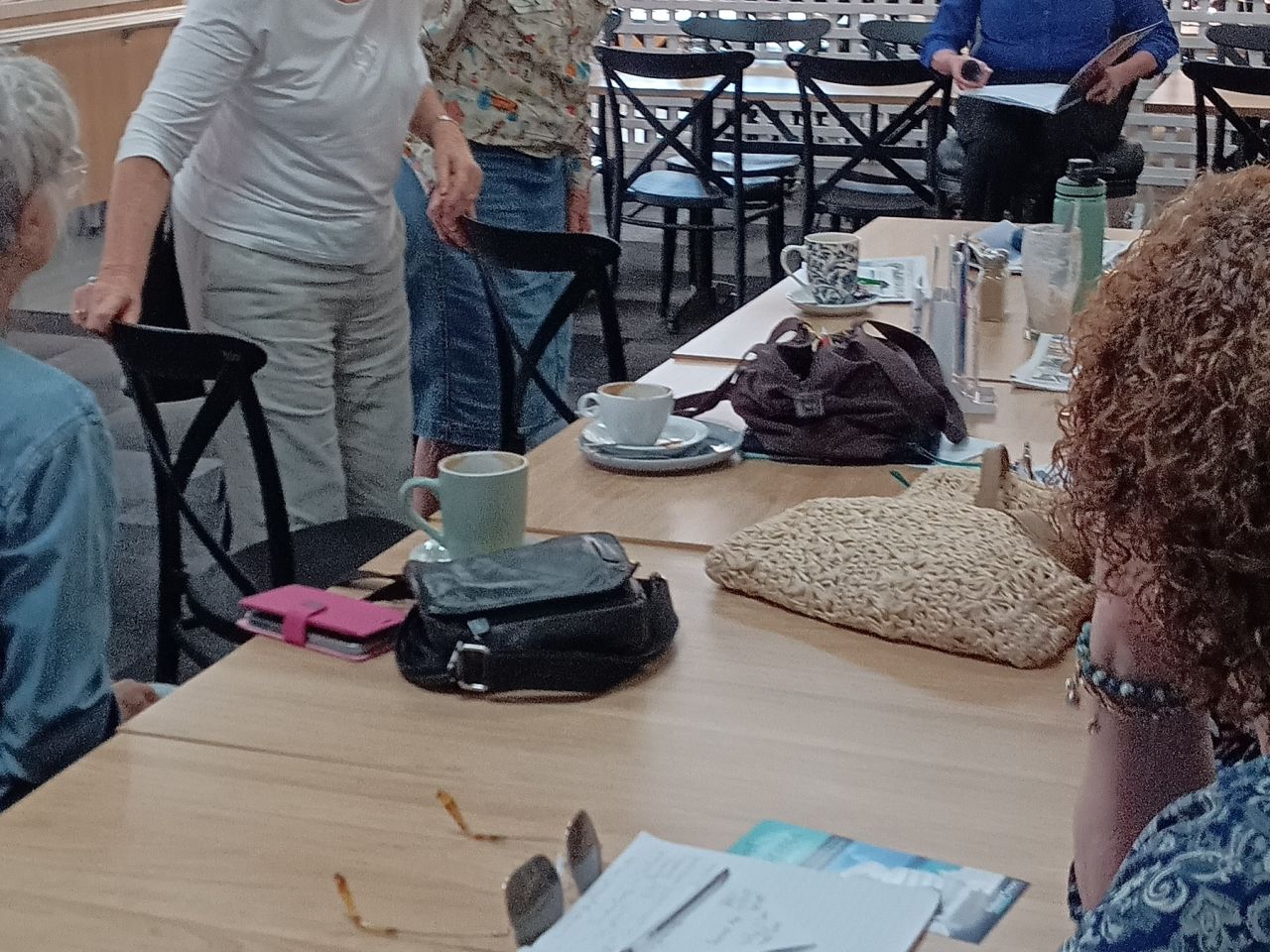 Thanks so much to Childers Artspace Gallery Director, Rebecca McDuff and Childers Library Co-ordinator Kim Green for their entertaining and informative session at the Branch's October catch up today.

Attendees were surprised to discover just how much hap