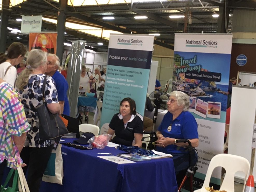 National Seniors Stand was kept busy at the @023 seniors Expo
