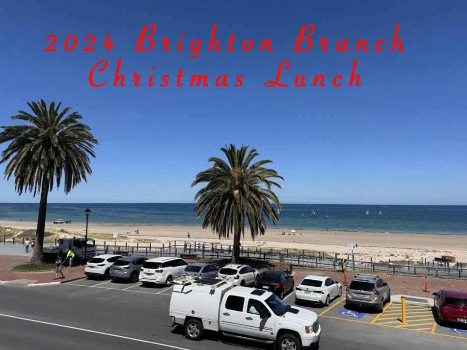 What a beautiful view - from the balcony of the Seacliff Beach Hotel, the venue for the Branch 2024 Christmas Lunch.
Wednesday 4th December.