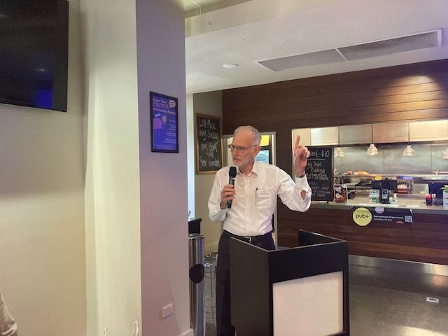 The September General Meeting 2024. 
Paul Spottiswood gave a very professional 'Member Memories' talk, entitled 'Flying High', about his 35 year career as a Captain for Ansett Airlines.