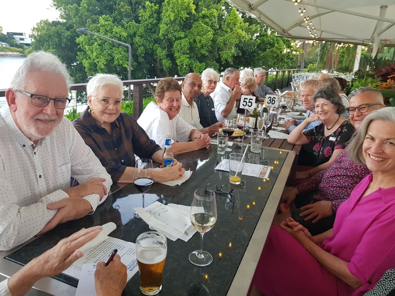 February Dinner 2023 at New Farm Bowls Club on the River.

A lovely way to spend a summer's evening.