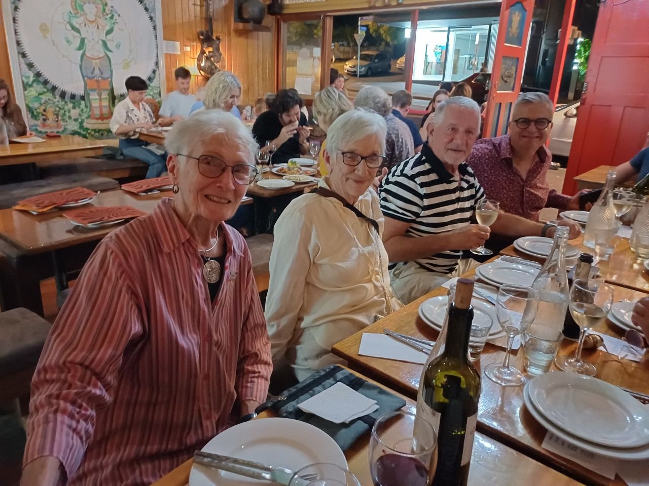 Our September Dinner at the Himalayan Cafe, Brunswick Street. 

An excellent meal and an enjoyable evening.