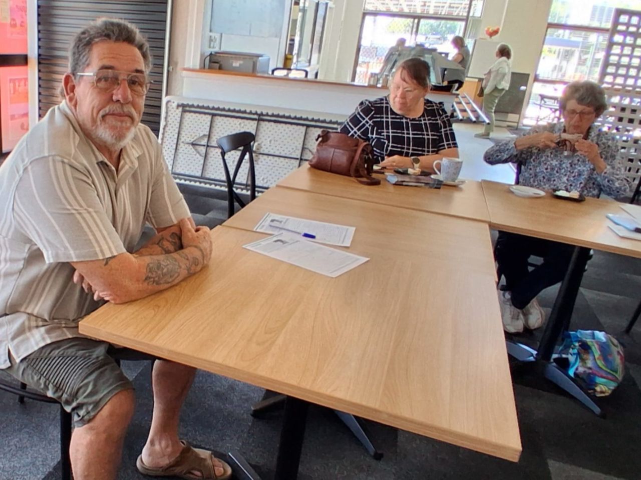 An informative session today at our September 3rd monthly catchup, as Deb Noy and Deb Tedge shared details of the partnership between IDHS and IDSS to create an abundant community garden.  The group are looking for more volunteers.  A blue card is needed 