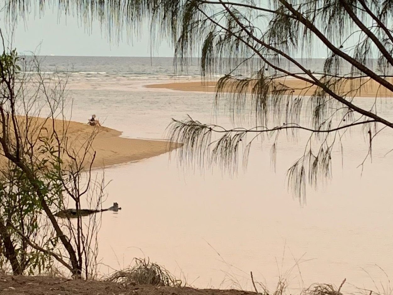 Wild Cattle Creek mouth at sunset, early September 2026