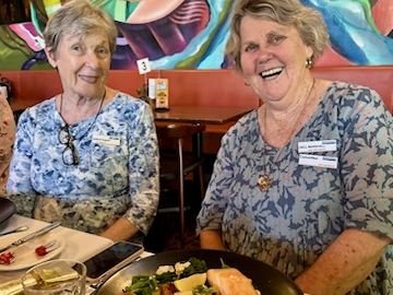Christmas-in-June 2025

We enjoyed a delicious lunch at the Brunswick. 
Host Paul and Chef Robson.
Sharing a joke.