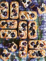 Blueberry, coconut, and lemon bars