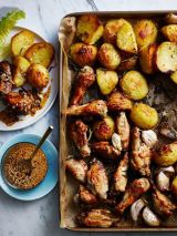 Chicken nibbles with chilli crunch potatoes  
