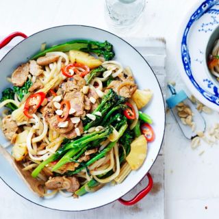 Pineapple pork stir fry