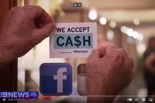 Watch: NSA branch members calling for retailers to accept cash. 