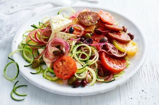 Zucchini Greek Salad