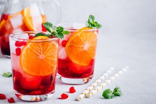 Festive fruity punch